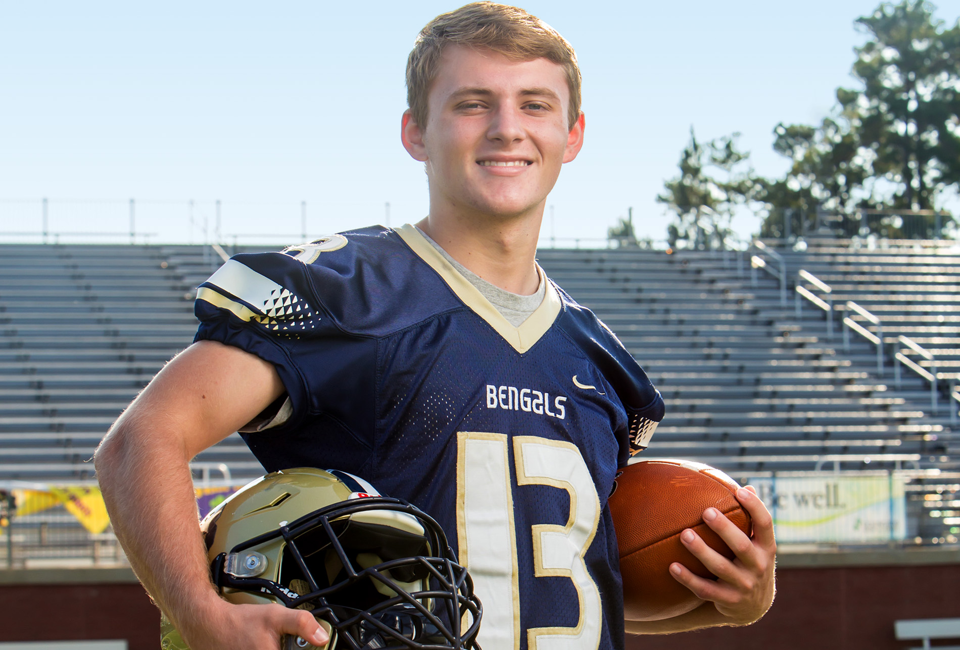 Eli at Blythewood High School football stadium