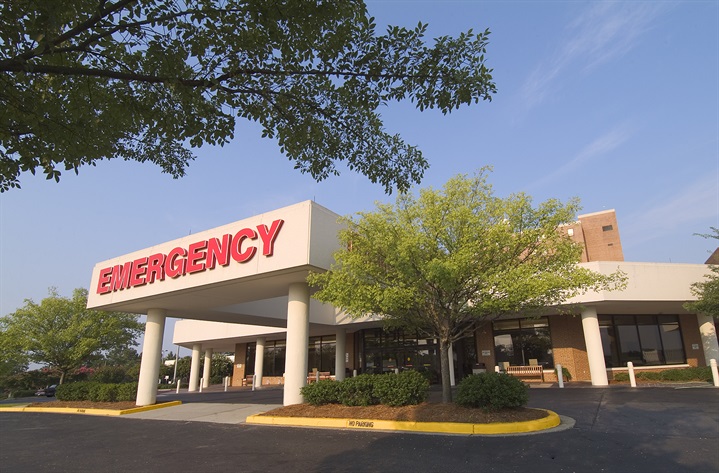 Emergency Exterior shot of emergency entrance