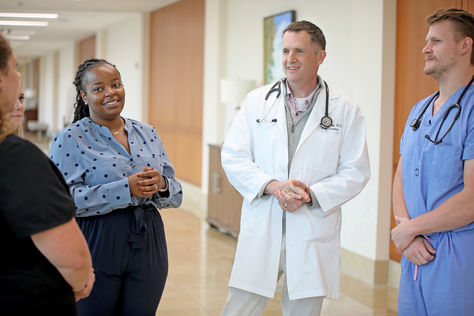 Dr. McKay teaching resident physicians