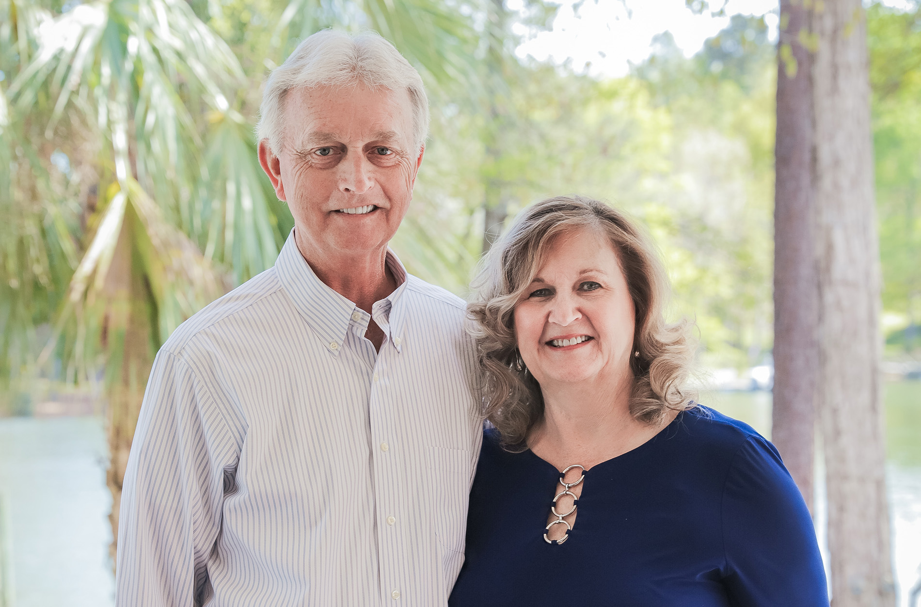 Greg and Kaye Gerrald outside