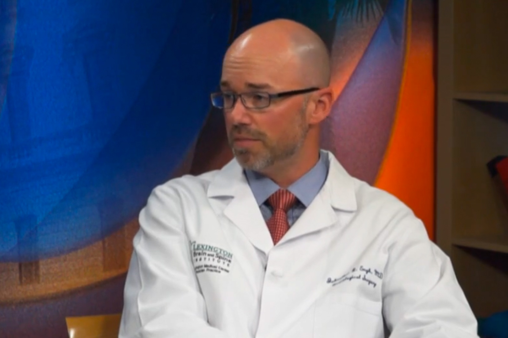 Dr. Johnathan Engh, during an interview on the set of WLTX news.