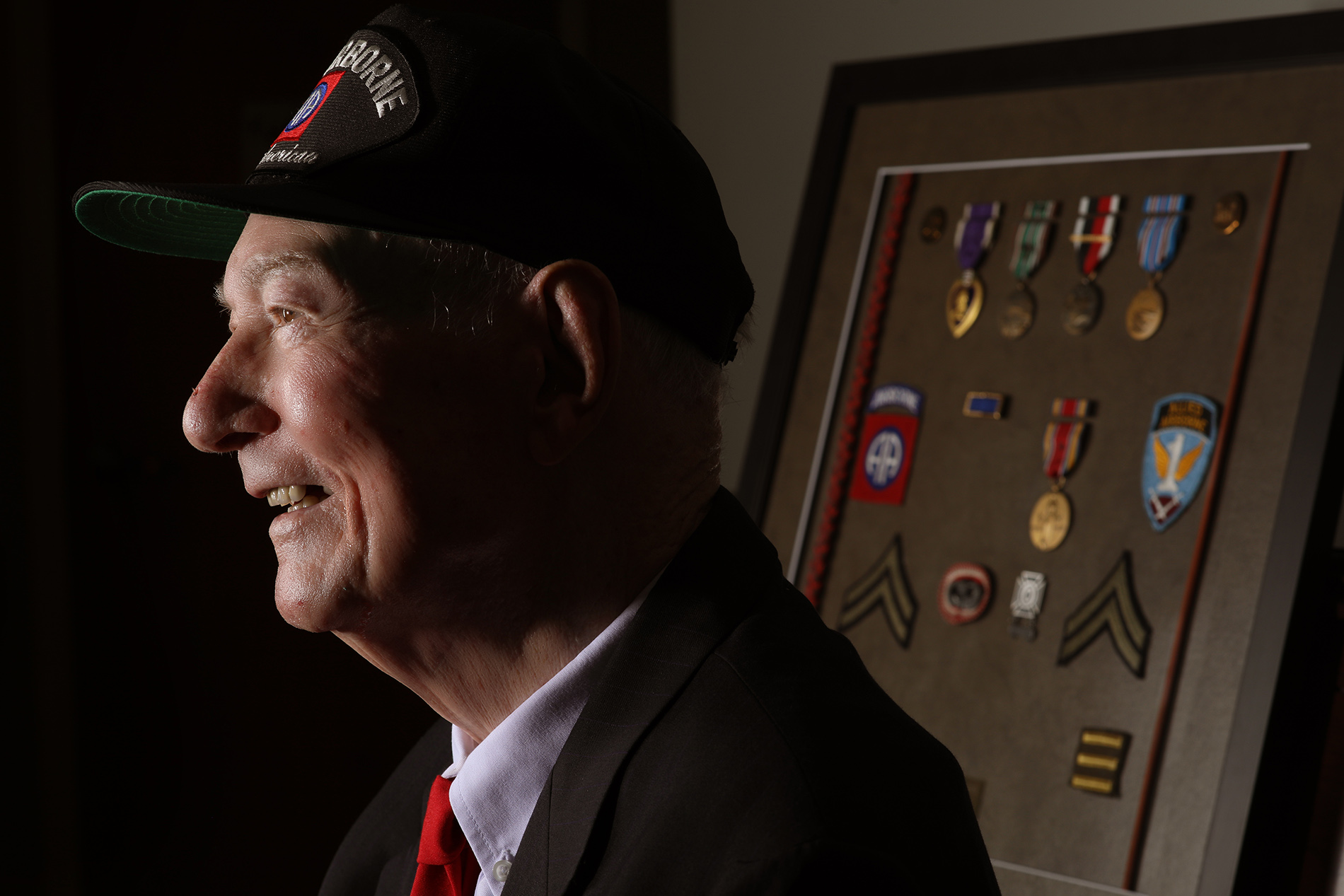 Mr. Rentz with WWII Medals