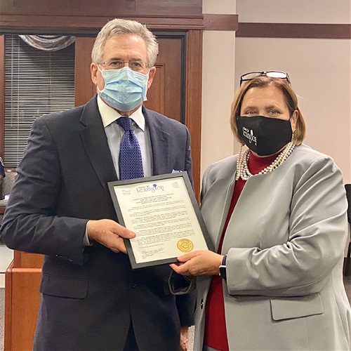 Donny Burkett receives proclamation